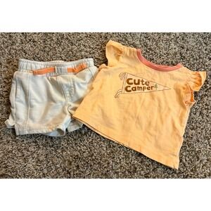 Dip/Wonder Nation Todler Girls Two Piece Outfit 12-18/12 Months